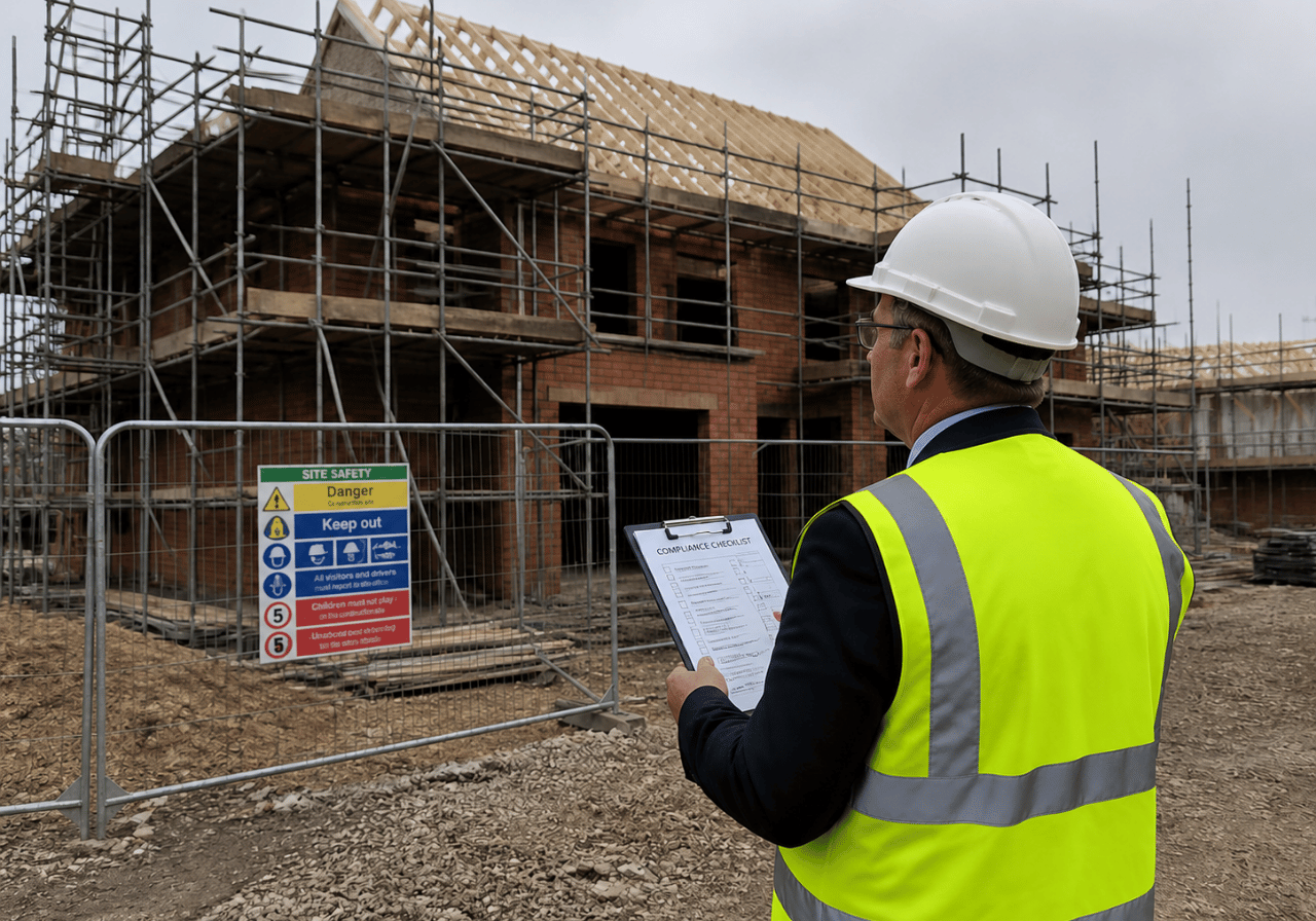Consultants reviewing project drawings