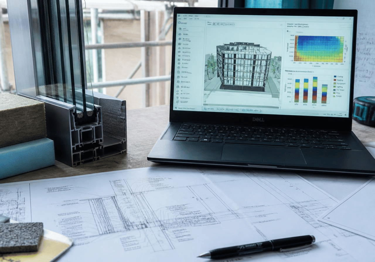 Consultants reviewing project drawings